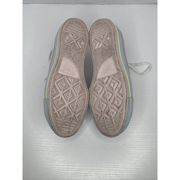 Womens Converse CTAS Lift Ox Platform Shoes Pastel Glitter Rainbow White US 6 - Picture 8 of 8